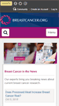 Mobile Screenshot of breastcancer.org